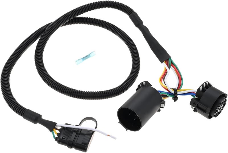 Mtsooning 7 Pin to 4 Pin Trailer Wiring Harness with Reverse Wire,43 Inches Trailer Extension Wire Connector Adapter Replacement for Trucks Pickups, Trailer Plug for Installing LED Tailgate Light Bar - Image 1